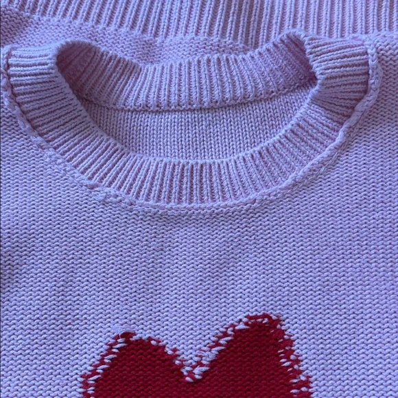 Kerri Rosenthal Pink Heart Knit Sweater - - Picture 16 of 16